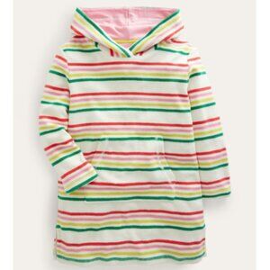 Boden Terry Hooded Towelling Throw On, Size 9-10y